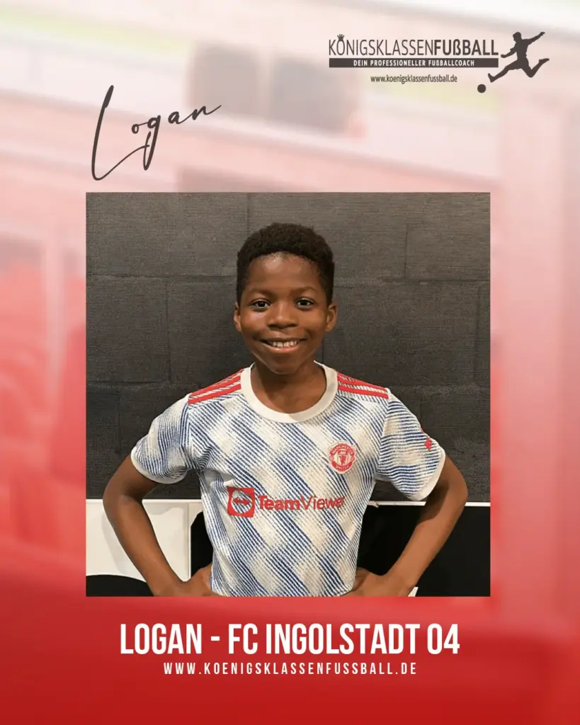 Fußballtalent Logan (FC Ingolstadt 04) – gefördert bei Königsklassenfußball